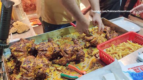 Hussainabad Famous Chicken Grilled Chargha Karachi Street Food