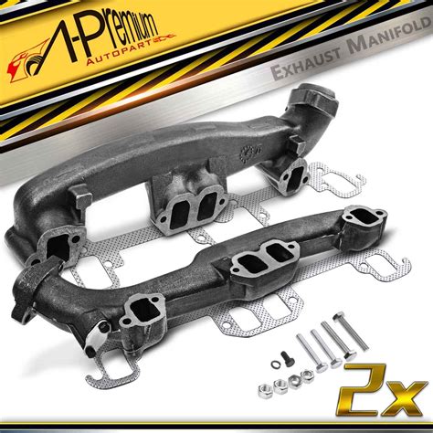 X Left Right Exhaust Manifold W Gasket Kit For Dodge B Dakota