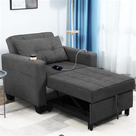 Yodolla In Sofa Bed Chair Single Sleeper Chair Bed With Adjust