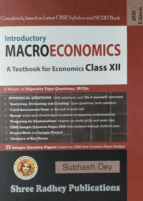 Introductory Macroeconomics A Textbook For Economics For Class 12 By