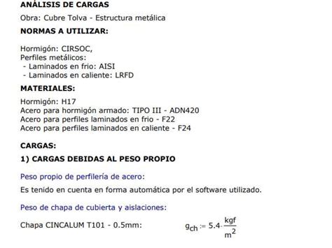 Memoria De Calculo De Galpon Cubretolva 800 X 3600 Ingenieria Cad