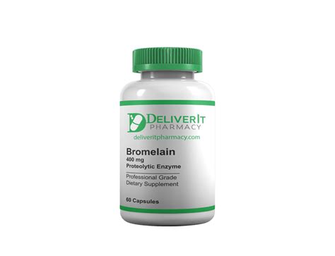 Bromelain 400 mg Proteolytic Enzyme - deliveritpharmacy.com