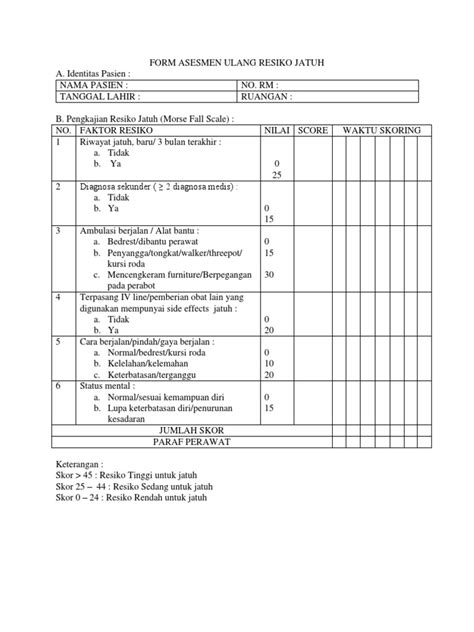 Form Asesmen Resiko Jatuh