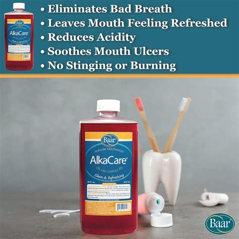 AlkaCare Mouthwash & Gargle 16 Oz - Oral Health Solution