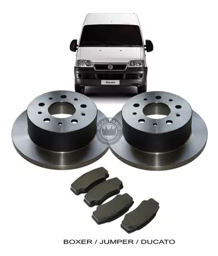 Kit Pastilha E Disco Freio Traseiro Boxer Jumper Ducato