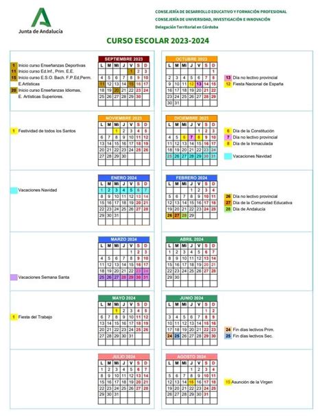 Calendario 2023 Escolar 2024 Andalucia Mapa Provincias Rdu Direct Hot