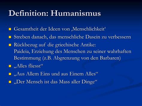 Ppt Humanismus I Das Erbe Wilhelm Von Humboldts Powerpoint