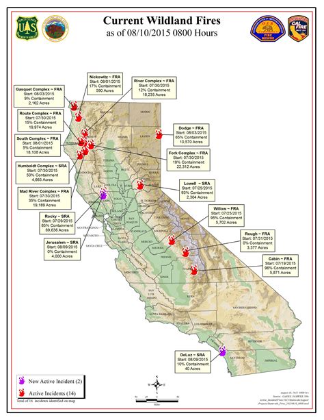 California Fires Map Today | Printable Maps