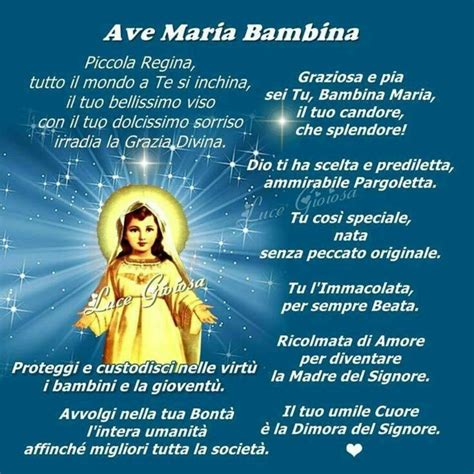 Ave Maria Bambina le Preghiere più belle Faith Maria Catholic faith