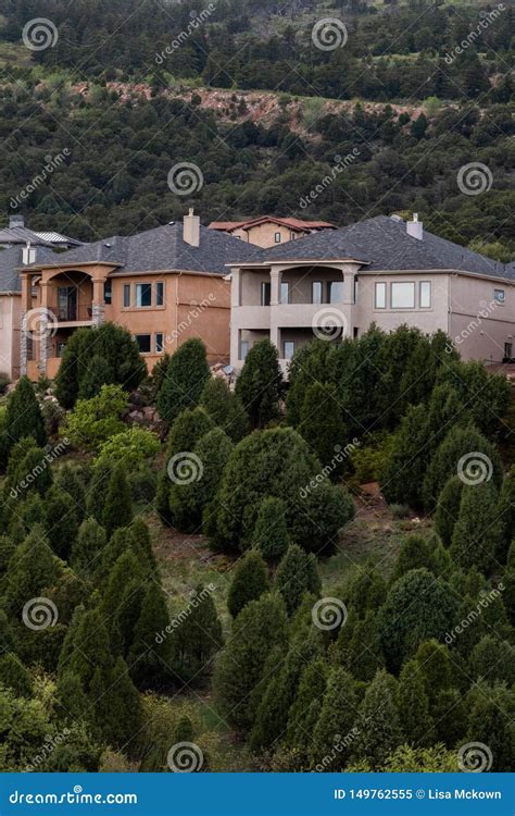 Luxury mountain homes stock image. Image of style, home - 149762555