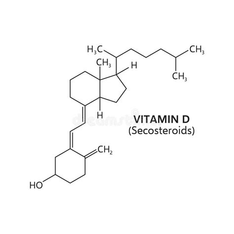 Vitamin D Chemical Structure Stock Illustrations – 175 Vitamin D ...