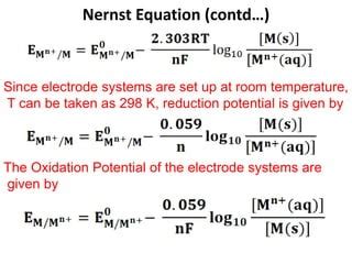 Nernst Equation 3 Ppt