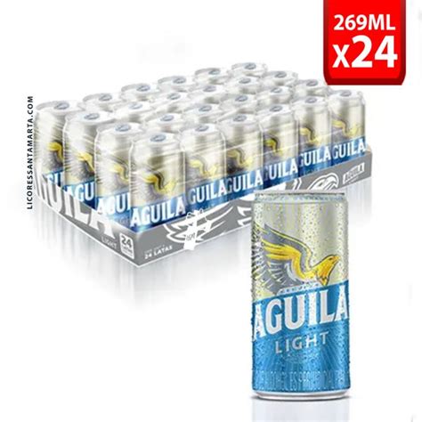 Aguila Light Lata 269 Ml X 24 Uds Licores Santa Marta