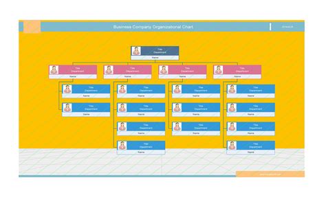 Company Organizational Chart Free Template A Visual Reference Of