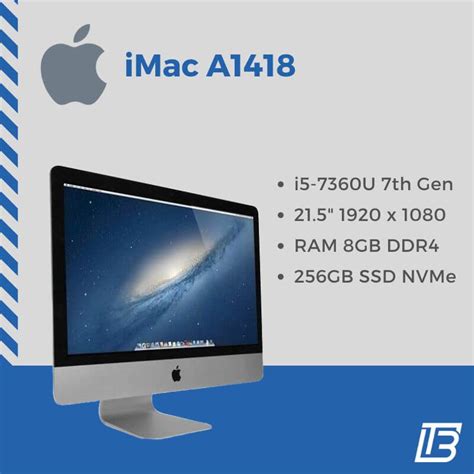 Apple iMac 21.5-inch A1418 7th Gen i5-7360U 8GB DDR4 256GB SSD NVMe AIO in UK