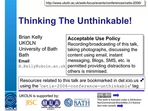 Thinking The Unthinkable: Introduction | PPT