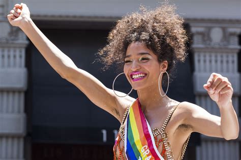 Pose star Indya Moore: Trans women's penises are biologically female