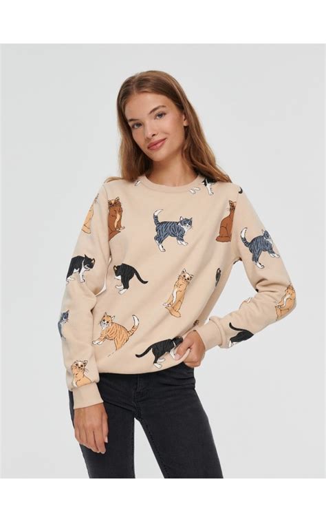 Sweatshirt Mit Druck Farbe Nude HOUSE 6916W 02X