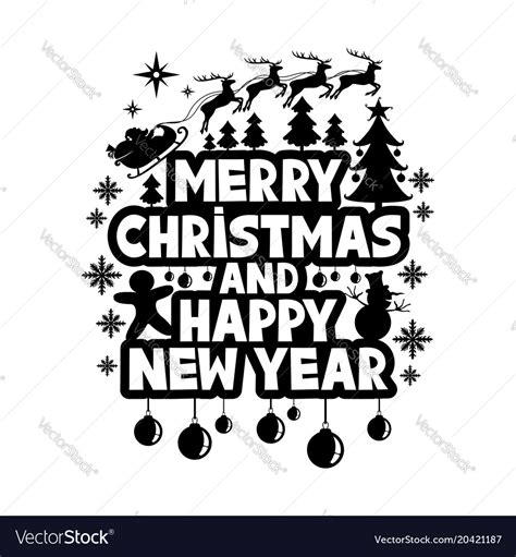 Merry christmas sign Royalty Free Vector Image