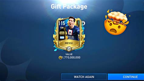 NEW COMPENSION FREE 115 MESSI FIFA MOBILE 23 YouTube