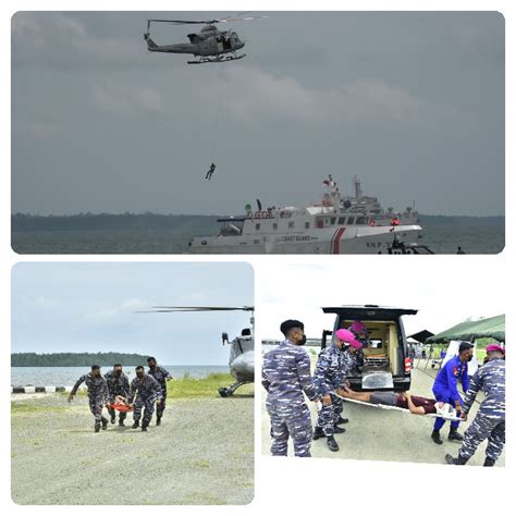 SATGAS SAR LAUT GABUNGAN KOARMADA III SELAMATKAN KORBAN TUBRUKAN KAPAL