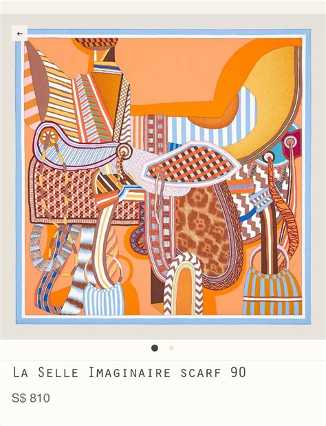 Hermes La Selle Imaginaire Scarf 90 Women S Fashion Watches