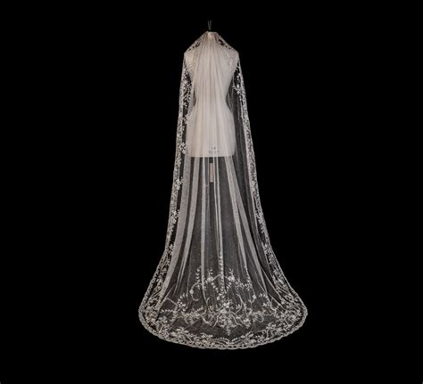 ANTIQUE BRUSSELS TAMBOUR LACE WEDDING VEIL - Antique Lace Heirlooms
