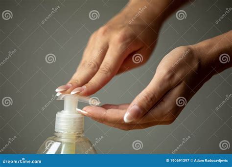 Handwashing Hand Wash With Liquid Soap Stock Image Image Of Shampoo