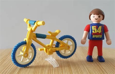 PLAYMOBIL JEU enfant petit vélo pour enfant avec garçon très bon