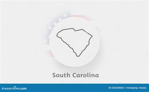 South Carolina State Of Usa Animated Map Of Usa Showing The State Of