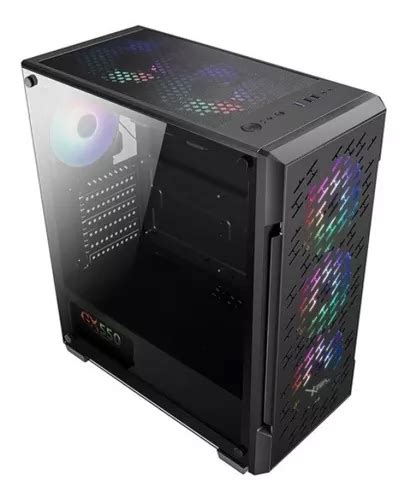 Gabinete Xzeal Xz Con Ventana Mid Tower Atx Micro Atx V Color Negro