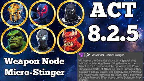 Weapon Micro Stinger Node Act Exploration Mcoc Marvel