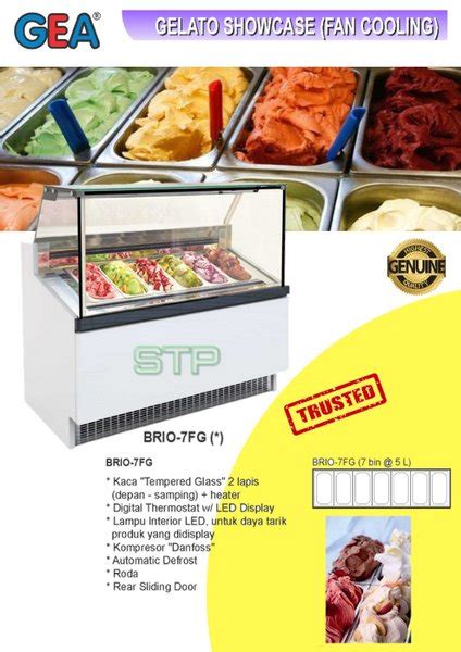 Jual Gelato Showcase Fan Cooling BRIO 7FG Gea Di Lapak Stpteknik