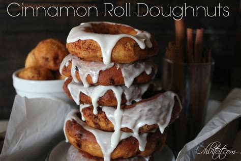 Cinnamon Roll Doughnuts Oh Bite It