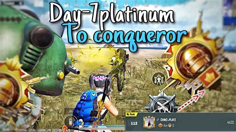 Day 7 Top 112 Platinum To Conqueror Bgmi C4S12 Solo Conqueror Rank