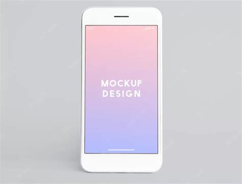 Premium Mobile Phone Screen Mockup Template Free Psd