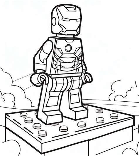 Dibujos De Lego Iron Man Gratis Para Colorear Para Colorear Pintar E