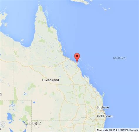 Airlie Beach on Map of Queensland