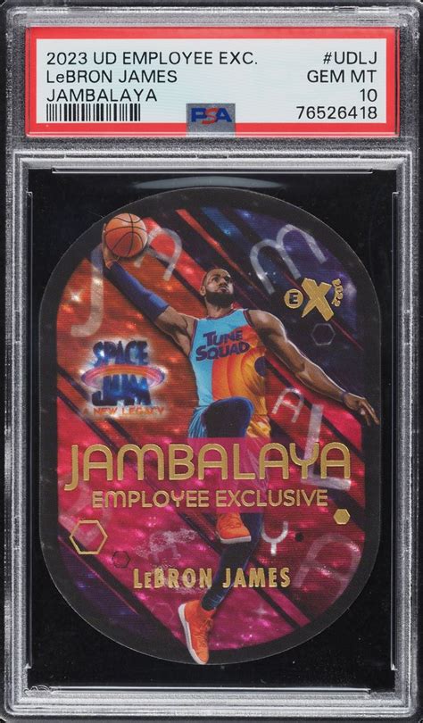 2023 Upper Deck Employee Exclusive Jambalaya LeBron James UD LJ PSA 10