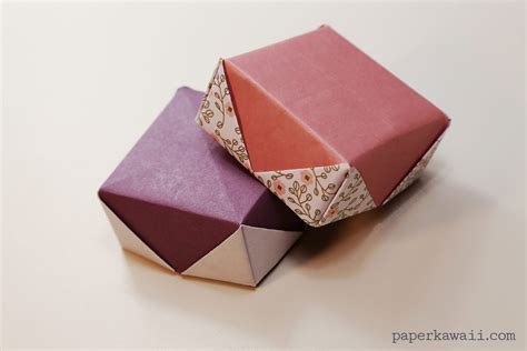 Origami Masu Box Lid Variations Paper Kawaii