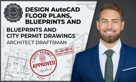 design autocad floor plans blueprints  city permit drawings