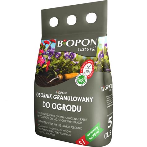 Biopon Natural Obornik Granulowany Do Ogrodu L Ani Wet