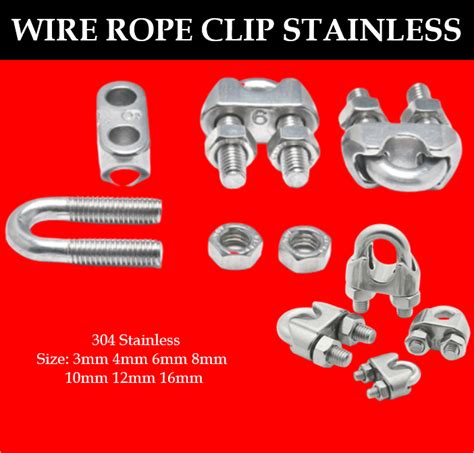 Toyu 3mm 16mm Stainless And Galvanized Steel Wire Rope Clip Thimble Turnbuckle Wire Rope Grip 304