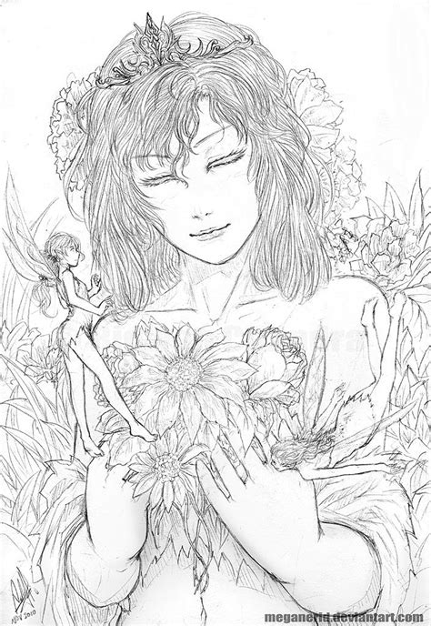 Flower Fairies I Just Wanted To Draw A Girl Or A Princess I Guess