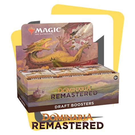 NJ Collectables Magic Dominaria Remastered Draft Booster Display The