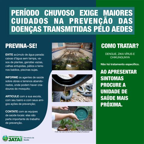 Período chuvoso exige maiores cuidados na prevenção das doenças