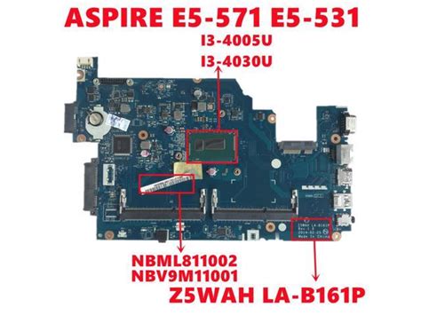 NBV9M11001 NBML811002 Mainboard For Acer ASPIRE E5 571 E5 531 Laptop