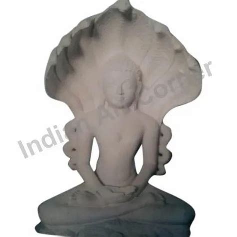 Grey Plain White Marble Jain Statue Size Inches For Worship At Rs