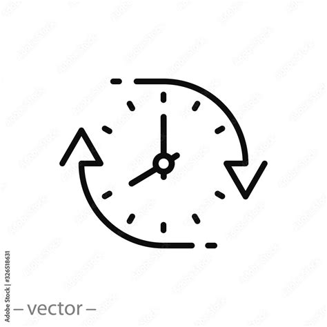 Change Or Update Date Icon Forward Or Back Time On Clock Reverse Time