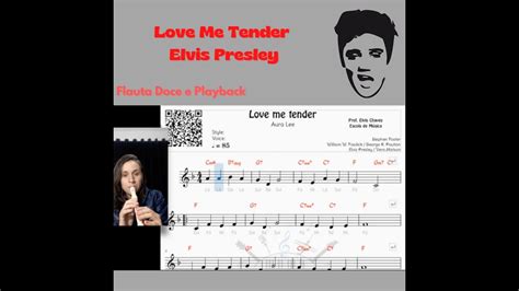 Love Me Tender Elvis Presley Flauta Doce Playback Partitura